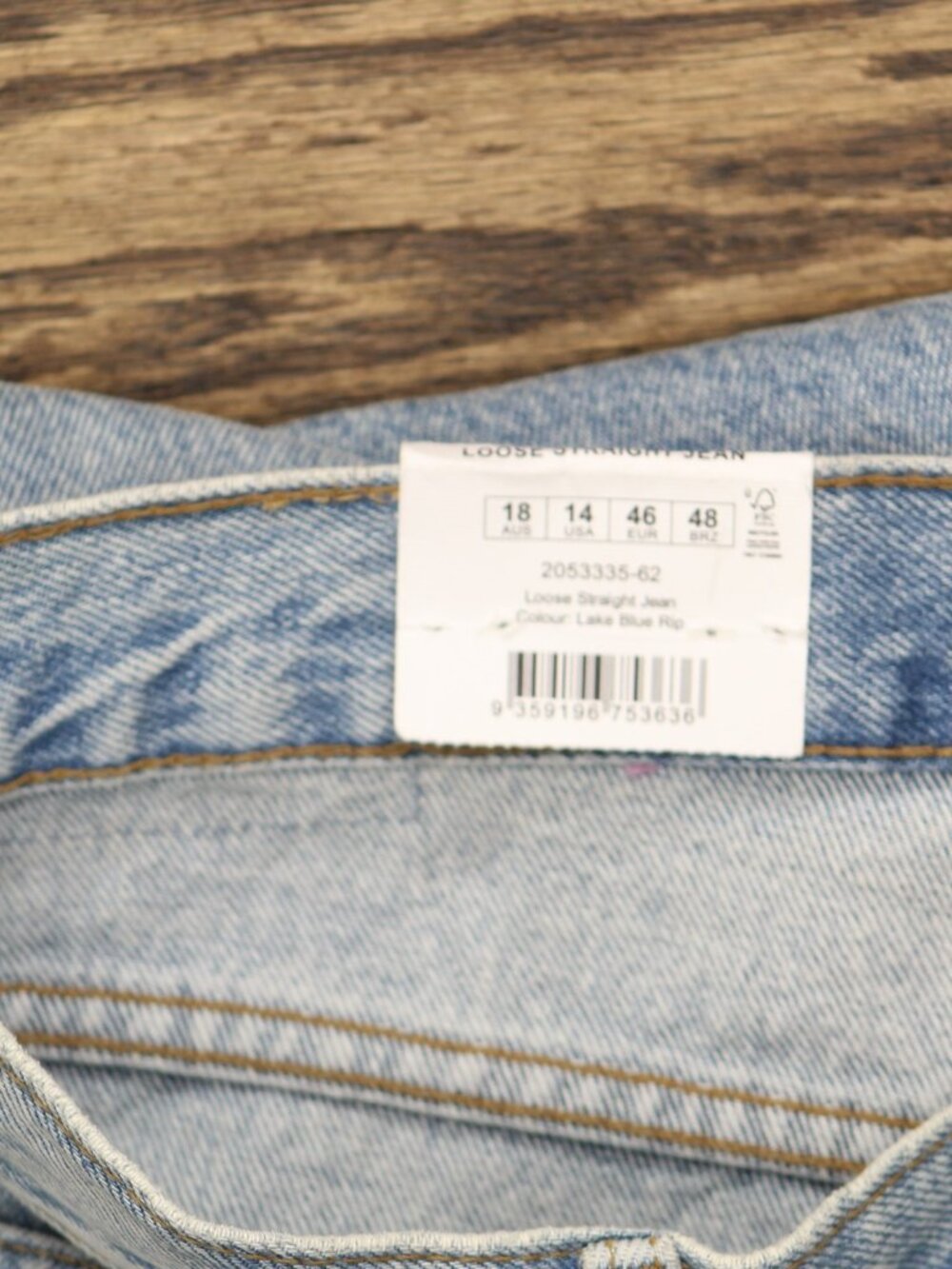 Cotton On Blue Cotton On Distressed Loose Straight Jeans Lake 14 - Picture 4 of 7